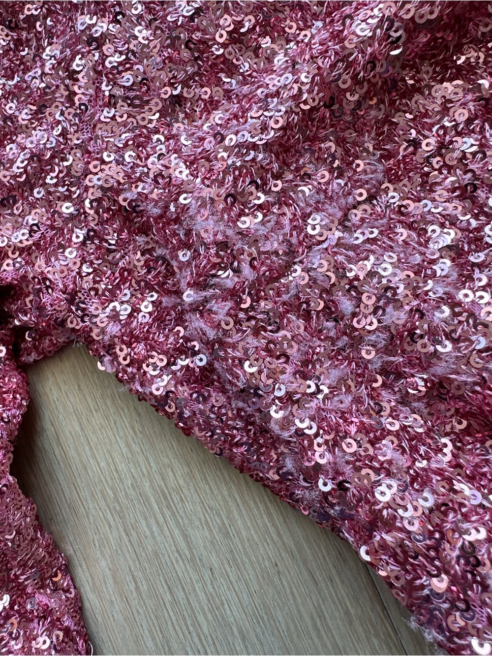 Twinset Milano 🌸Pink Sequin Long Sleeve Mini Dress - Picture 10 of 11